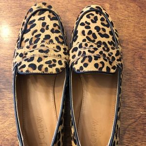 JCrew Leopard Penny Loafers